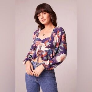 Band of the Free Floral Long Sleeve Women's Top